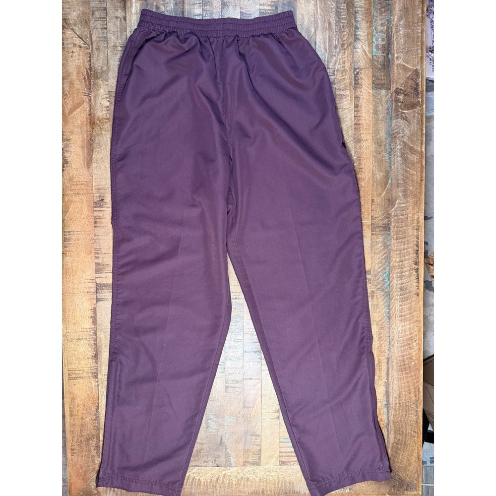 Izod Womens Purple Quarter Zip Pullover and Pants Tracksuit Set Jacket L-Pants M - Picture 6 of 10